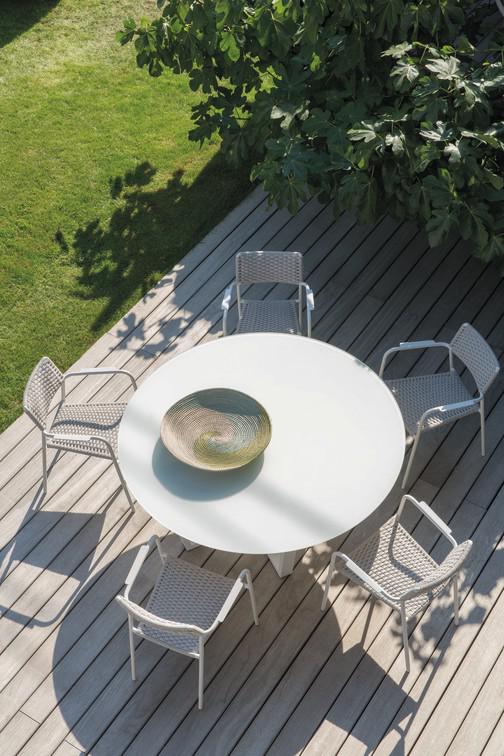 MNST32 Стул белый веревка 11мм серебристый Manutti Echo - Вид №39