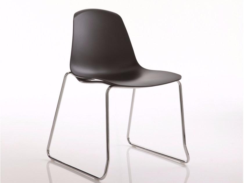 Luxy Стул из полипропилена, штабелируемый салазками Epoca sun-id-1430000 - Вид №2