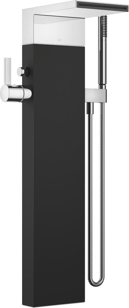 25963979-00 Смеситель для ванны однорычажный с каскадным изливом для свободностоящего монтажа с комплектом с душевым шлангом - хром Dornbracht CL.1