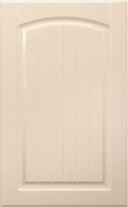 Фасады для кухни Кантри Фрезеровка «Арка сложная» Жасмин глянец №77