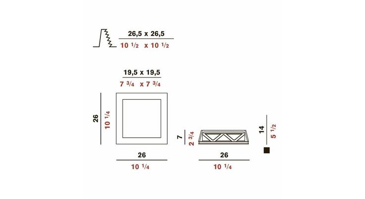 Гипсовый светильник Panzeri XGQ 1205 FLUO Invisibli встраиваемый потолочный 91251 - Вид №2