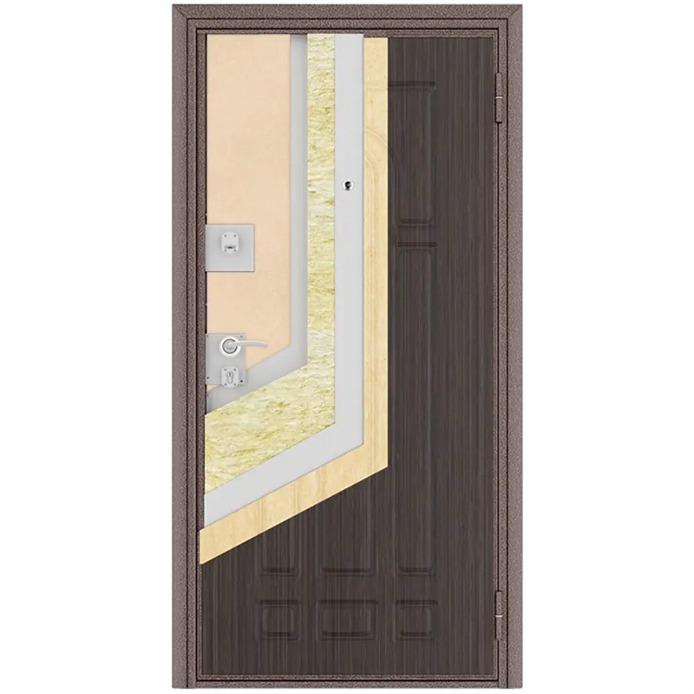 Дверь входная металлическая Оптим 98x205 см правая венге 84226060 STLM-2135717 DOORHAN  - Вид №6