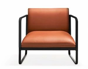 Quinti Sedute Кожаное кресло с салазками и подлокотниками Loft x