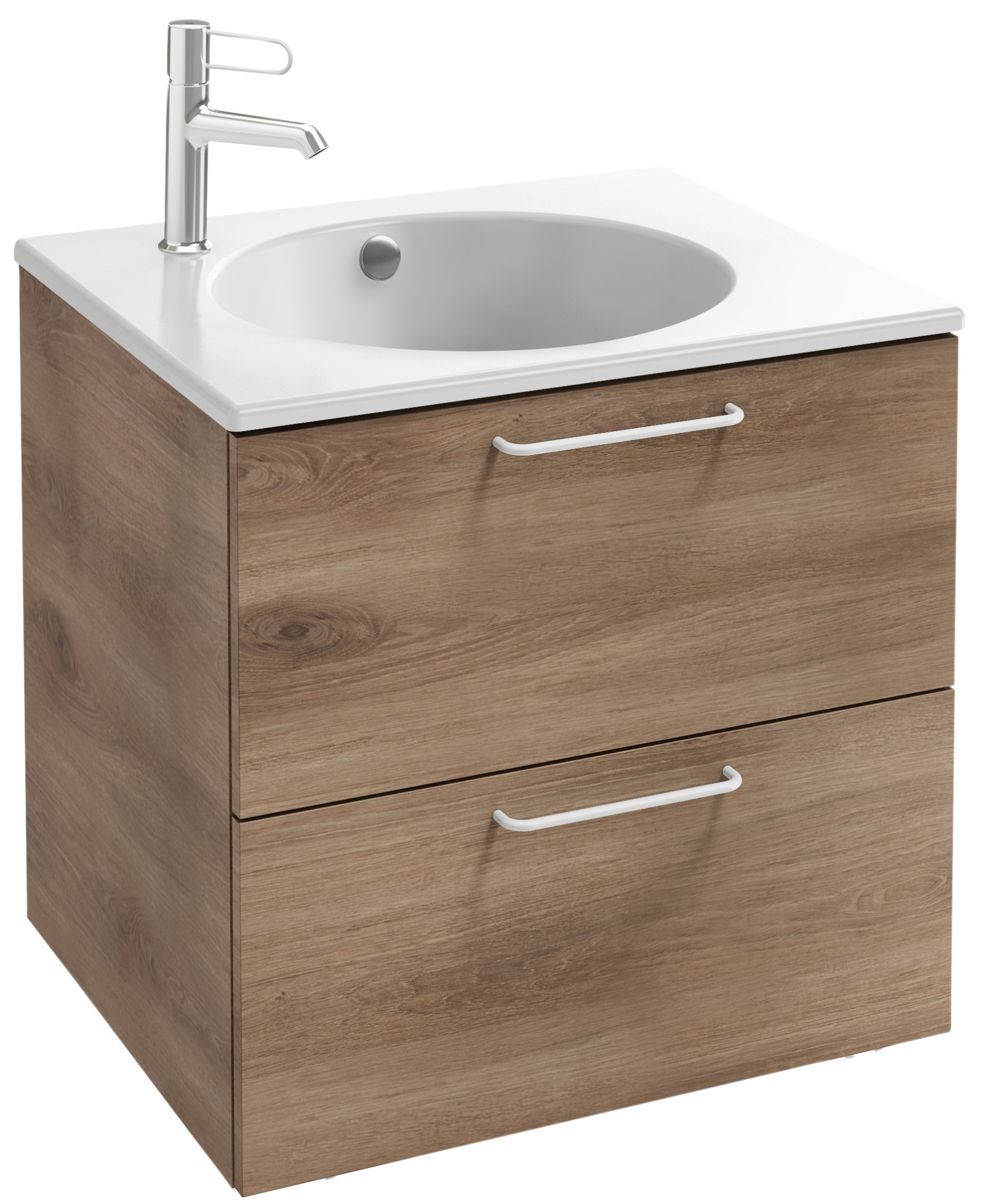 EB2520-R6-E52 Тумба под столешницу 60 см, 2 ящика, белая ручка JACOB DELAFON ODÉON RIVE GAUCHE ODEON RIVE GAUCHE