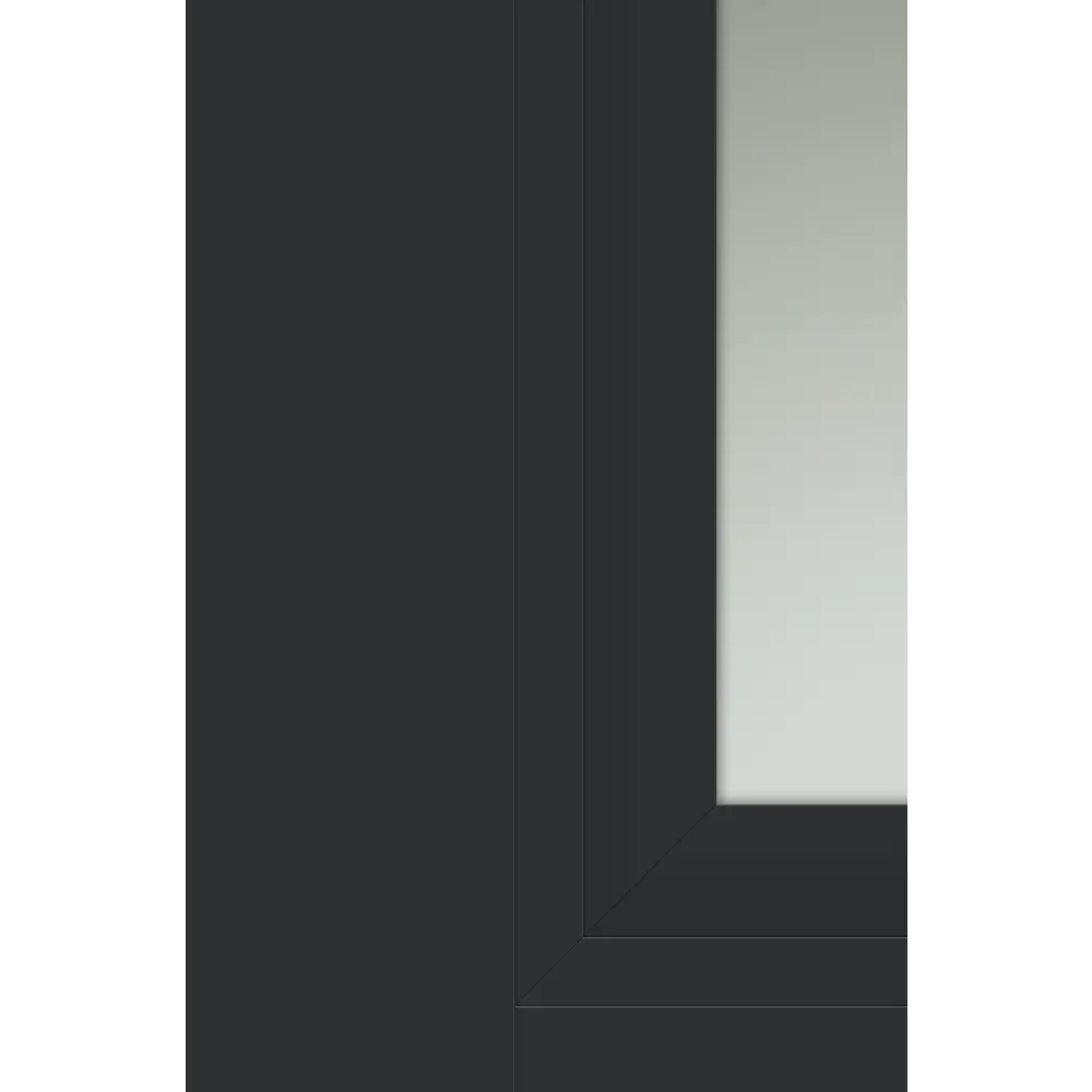 Дверь межкомнатная со стеклом Нобиле 90x200 см Hardflex цвет антрацит с замком 84491283 STLM-2101912 МАРИО РИОЛИ  - Вид №2