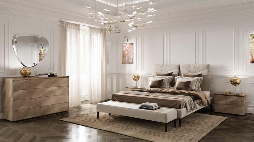 Reflex Кожаная кровать с высоким изголовьем Soft sun-id-1379085 - Вид №1