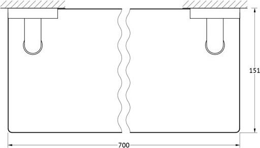 ELE 050 Полка 4-х ярусная 70 cm ELLUX Elegance - Вид №1