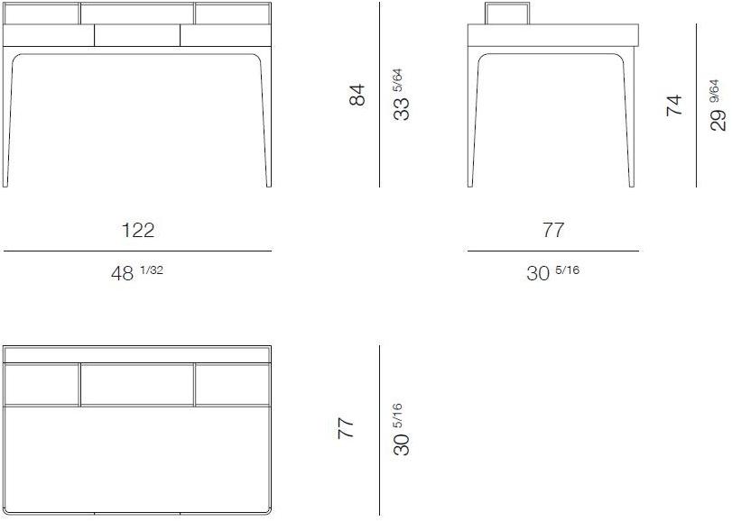 ROSSATO ARREDAMENTI Письменный стол из клена Home Rhc-9 - Вид №4