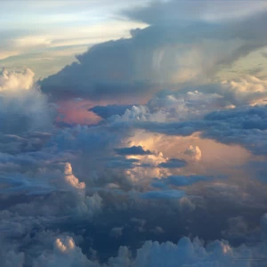 Фотокартина 70х70 см "Ванильное небо" PANKOVSKY STUDIO ПЛАСТИФИКАЦИЯ 015875 Оранжевый;синий