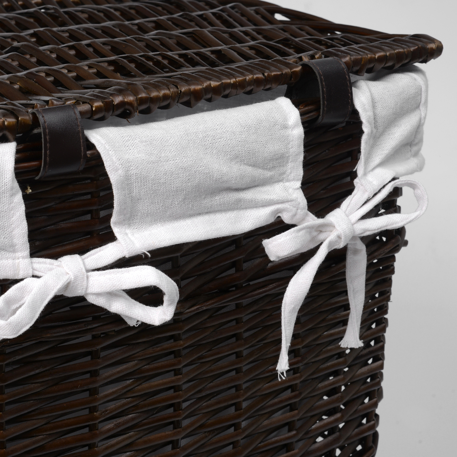 WB-130-M Isar Плетеная корзина для белья с крышкой WasserKRAFT  - Вид №5