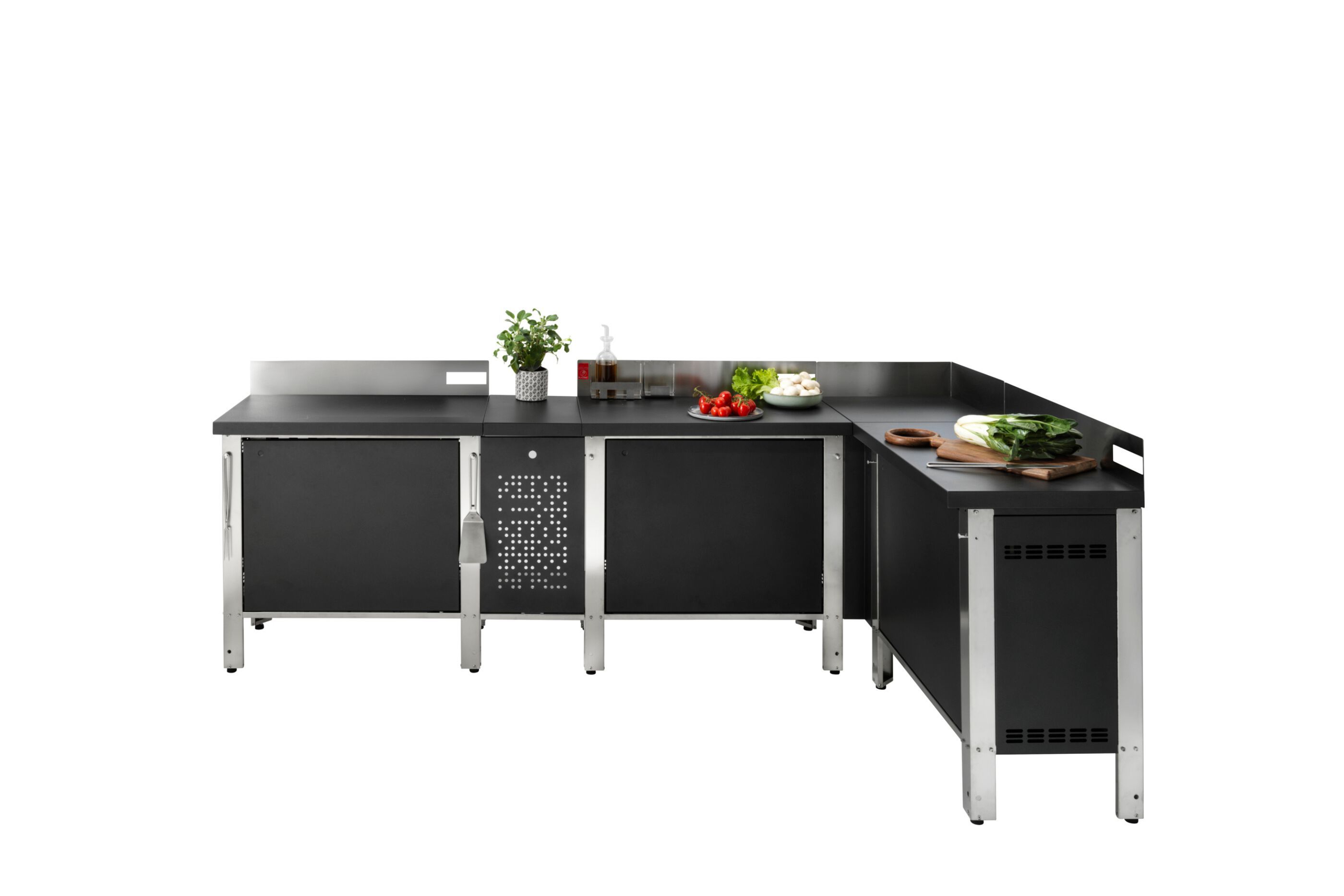 Подвижная поддержка с распашными дверями push &amp; pull из нержавеющей стали PLA.NET Outdoor Cooking Cooking Unit ARCH-00066787 - Вид №2