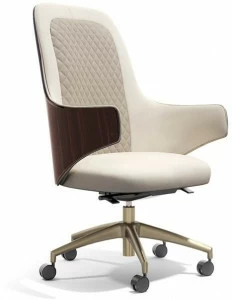 Capital Collection Поворотное кожаное кресло для руководителей с 5 спицами Diva