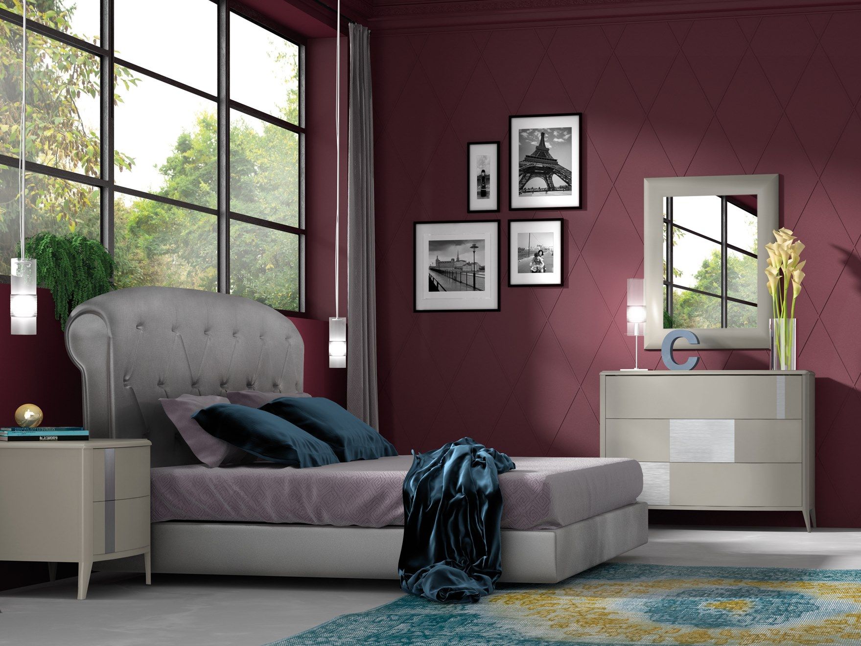 Прямоугольное зеркало с рамой стены CASA +39 Gold ARCH-00077428 - Вид №1