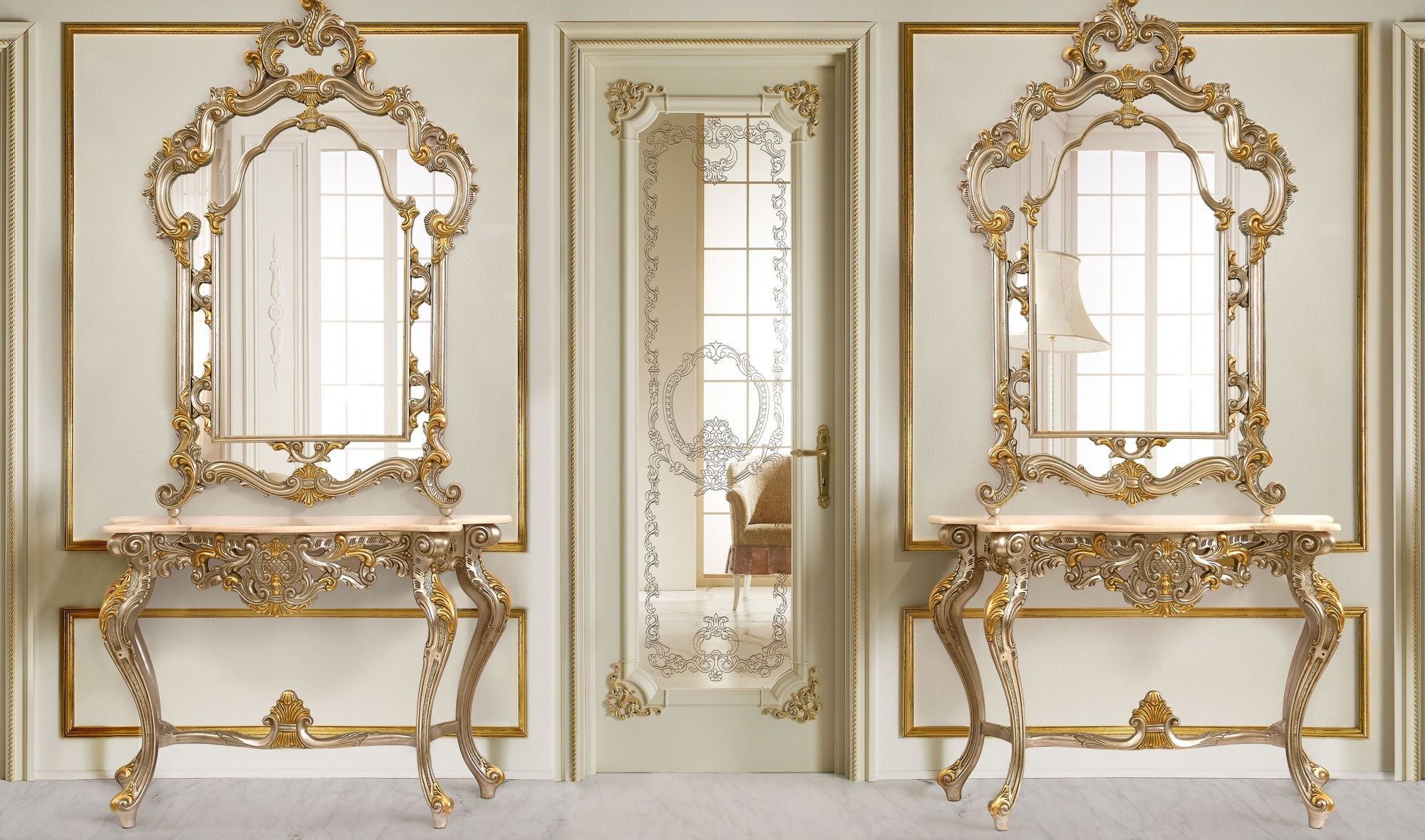 Прямоугольное зеркало с рамой стены CASA +39 бриллиант ARCH-00034151 - Вид №2