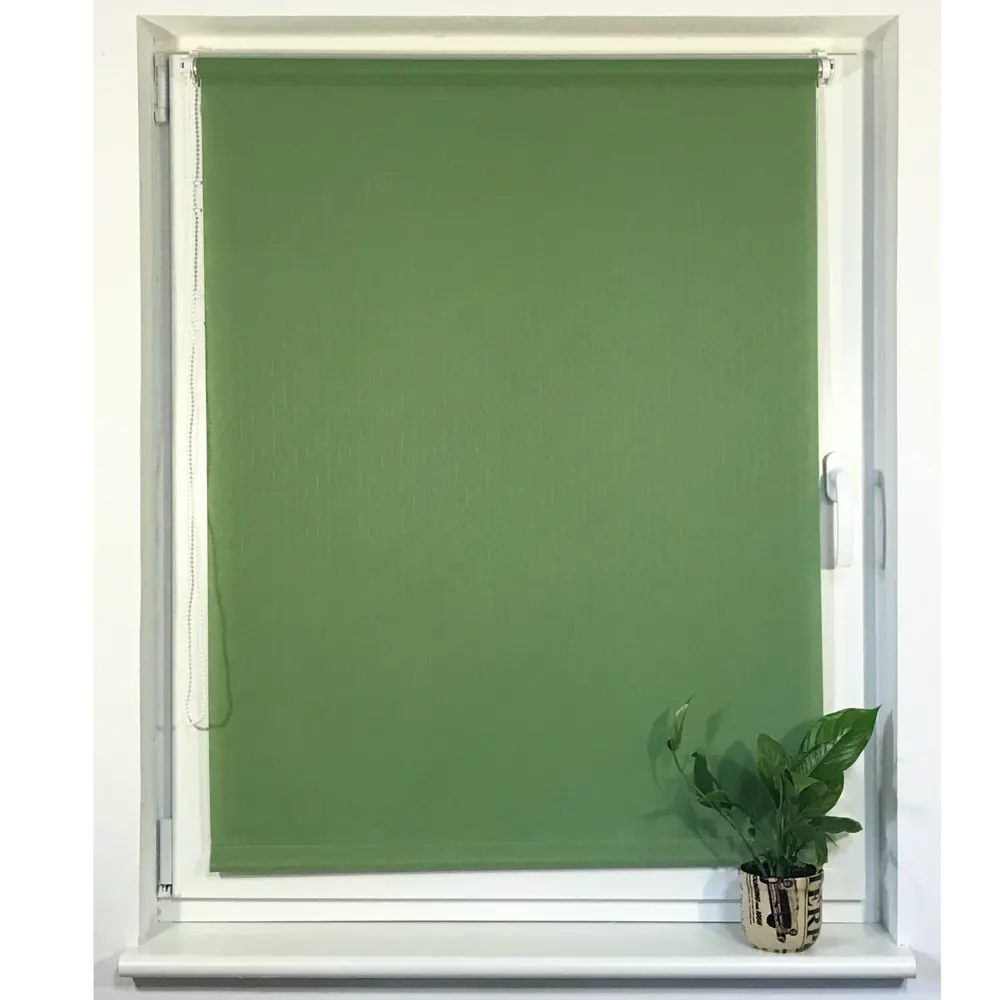 Штора рулонная Inspire «Шантунг», 140х175 см, цвет зелёный STLM-2203559 - Вид №7