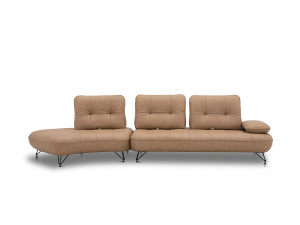 Кожаный модульный диван