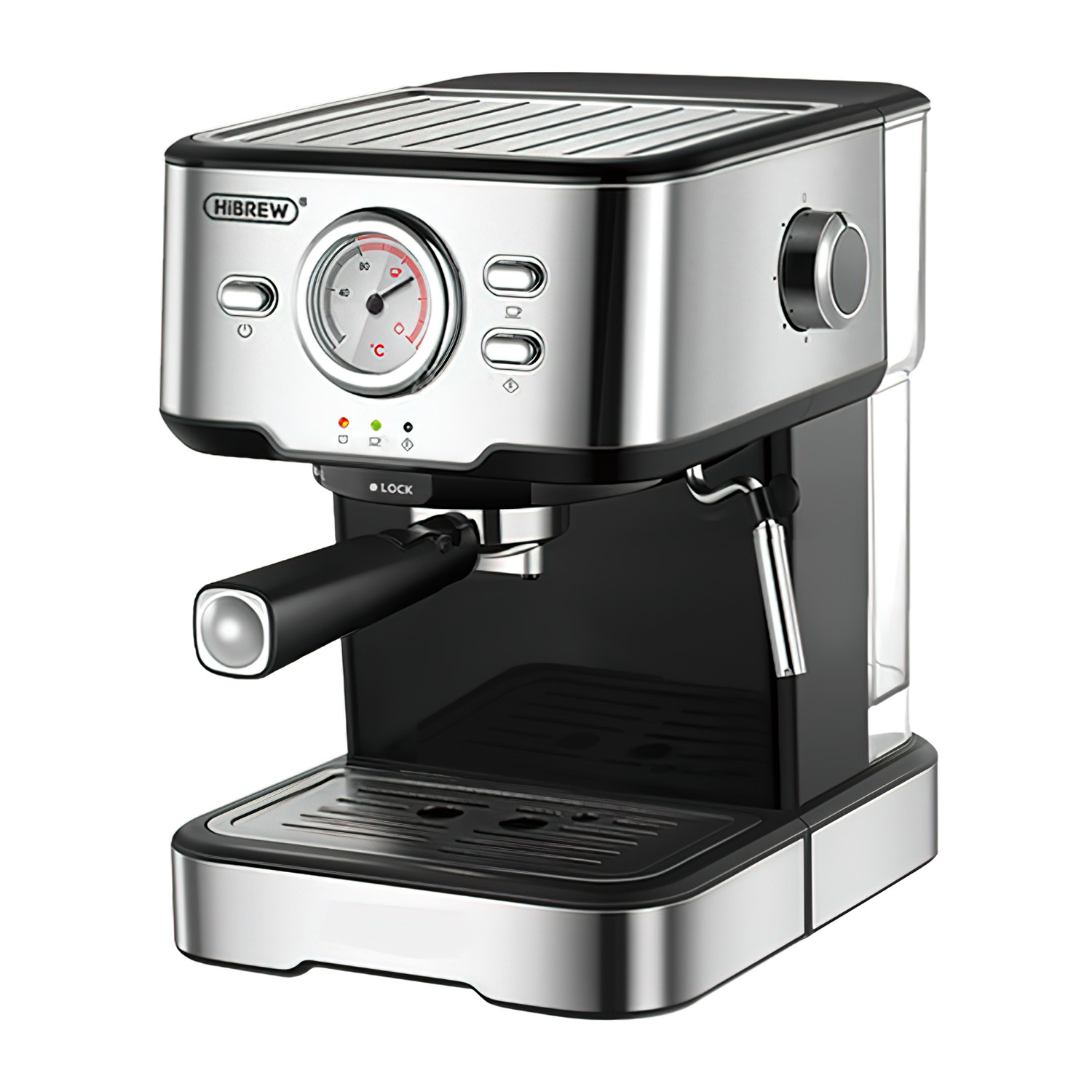9156827 Кофеварка рожковая Hibrew CM5403 серебристый STDN-0042990 - Вид №2