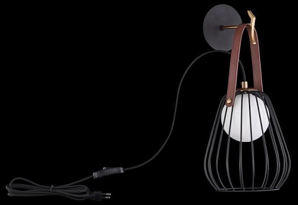 MAYTONI Настенный светильник из кожи Indiana Mod544wl - Вид №7