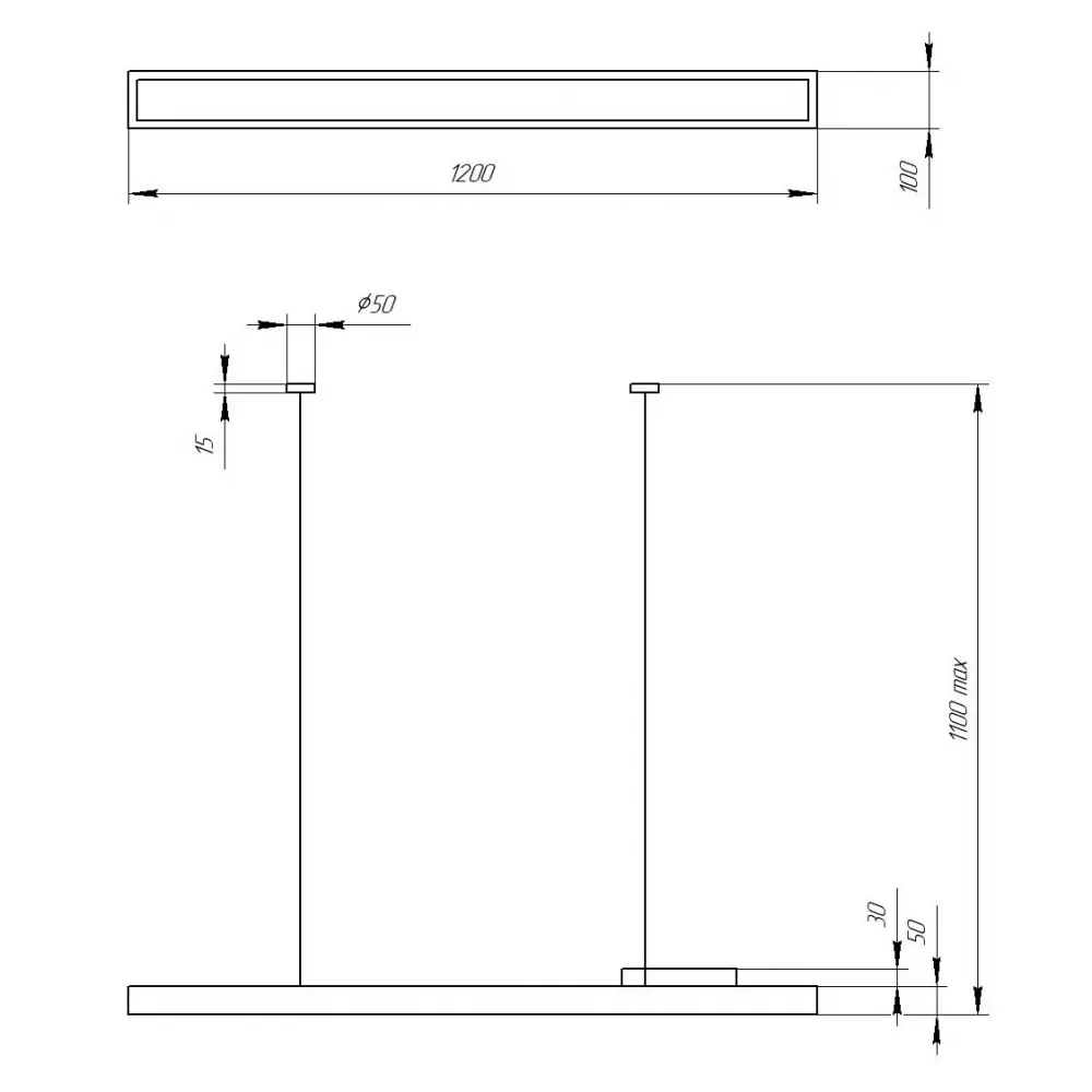Светильник подвесной светодиодный Geometria 14.5 м² нейтральный белый свет цвет белый 86473901 STLM-2002602 Santreyd  - Вид №6