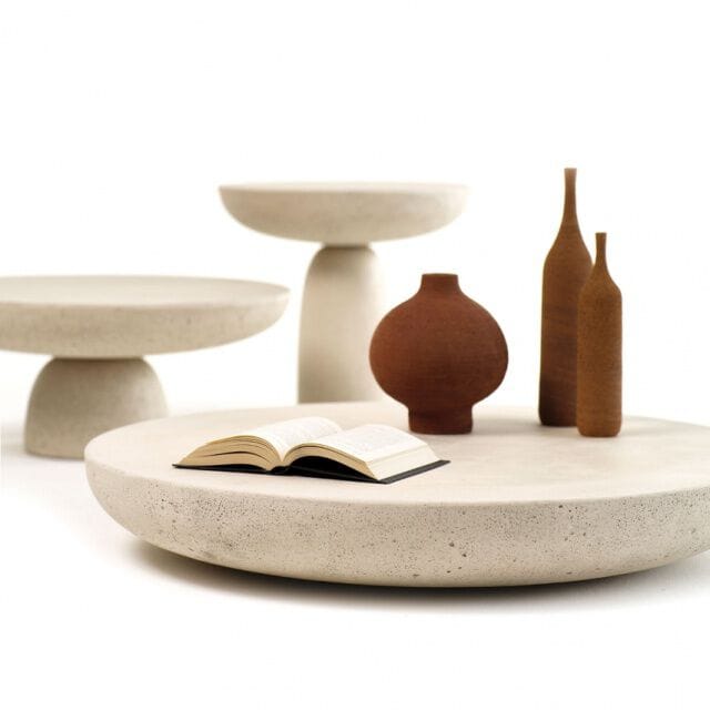 Бетонный низкий круглый журнальный столик In Stock Mogg ARCH-00045315 - Вид №2