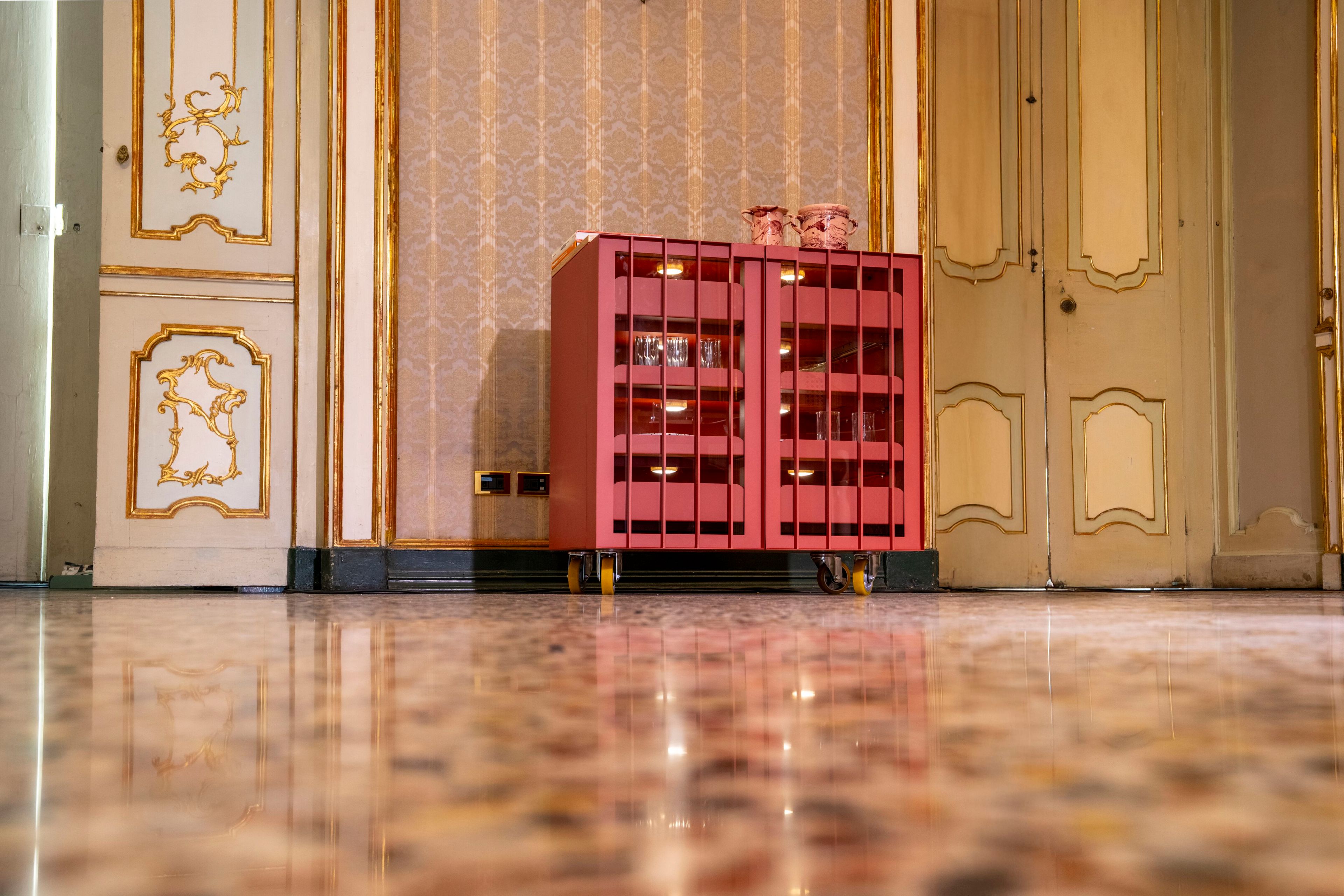 Модульный шкаф из окрашенной стали и оливкового дерева Officine Tamborrino MEMÈ ARCH-00114854 - Вид №25