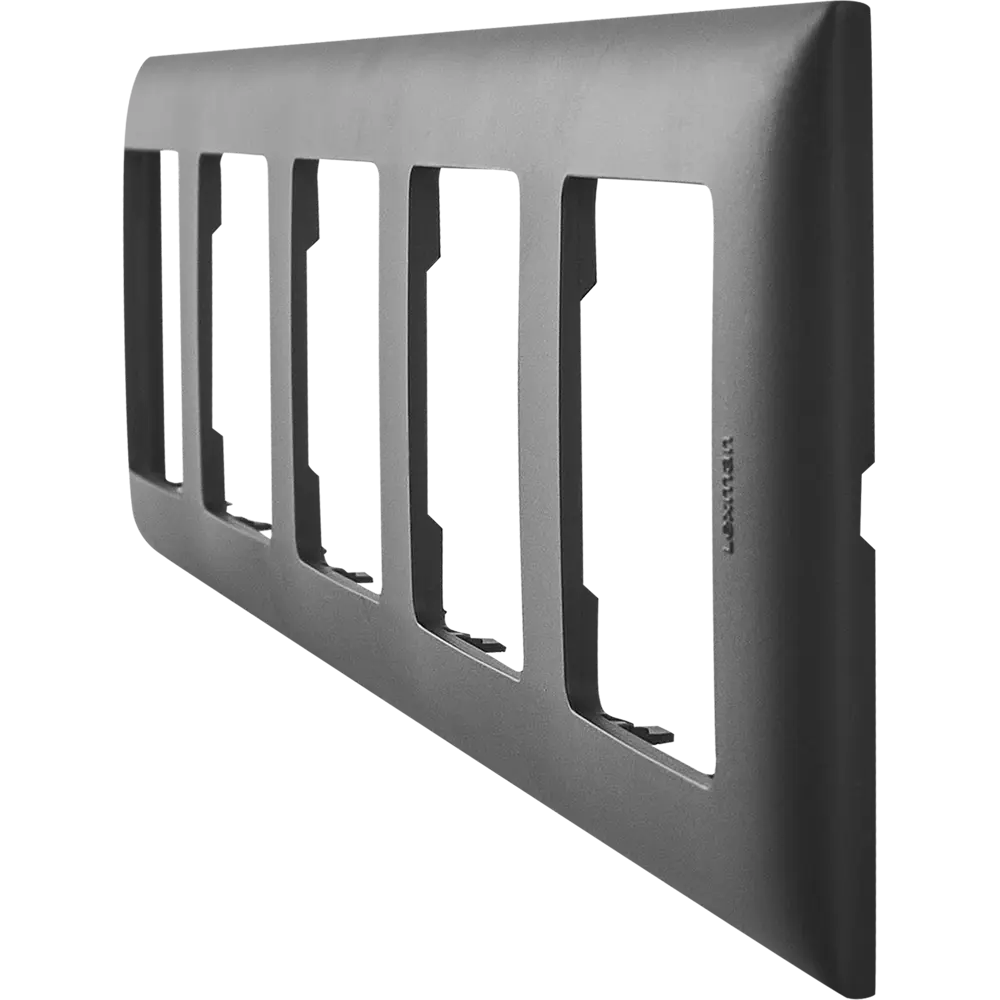 LEXMAN LILIAN: Универсальная рамка для розеток 5-постов, антрацит 86761653 STLM-0071365 - Вид №2