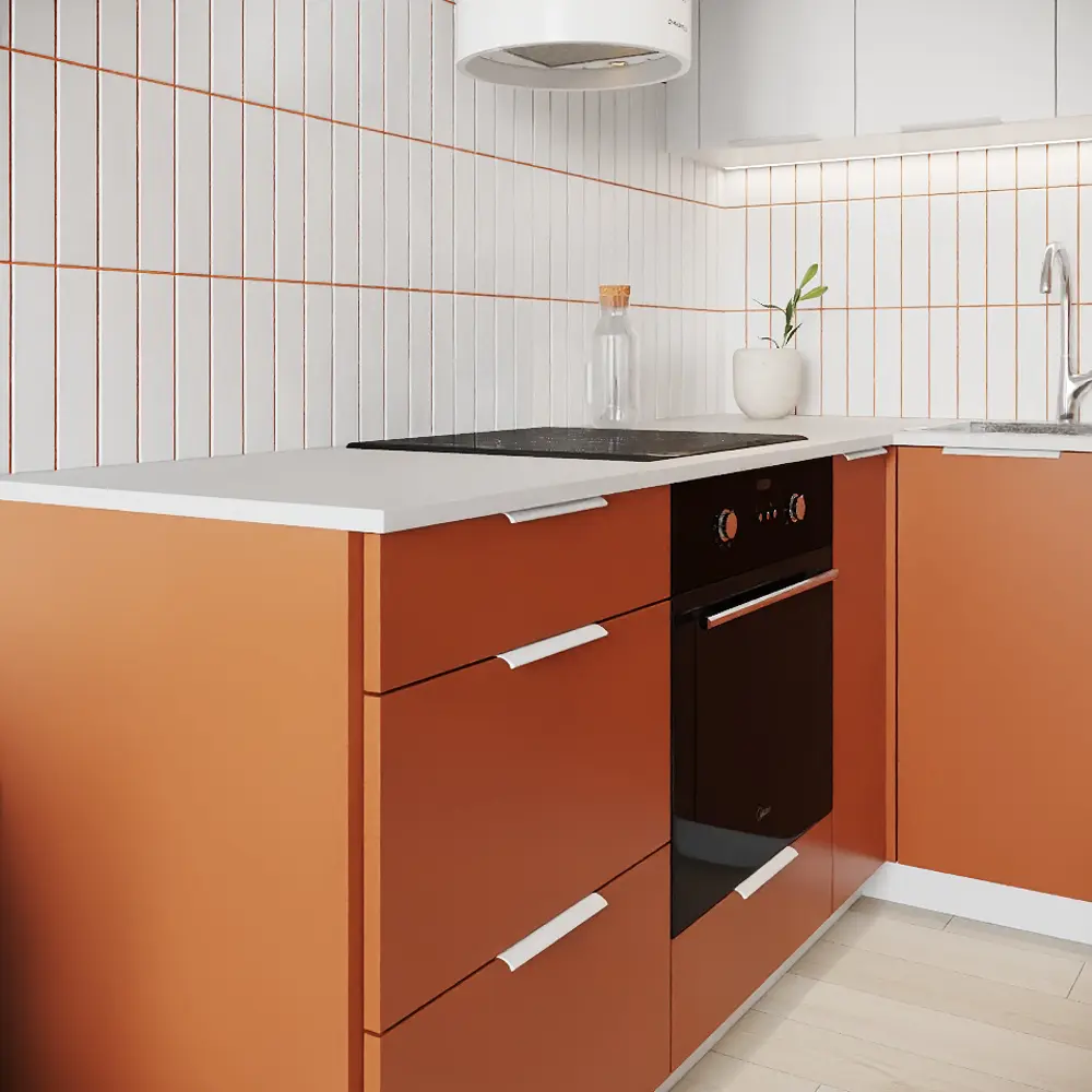 Фальшпанель для кухонного шкафа Тара 58x214.4 см KONSENSA МДФ цвет терракотовый 89389072 STLM-2203907  - Вид №11
