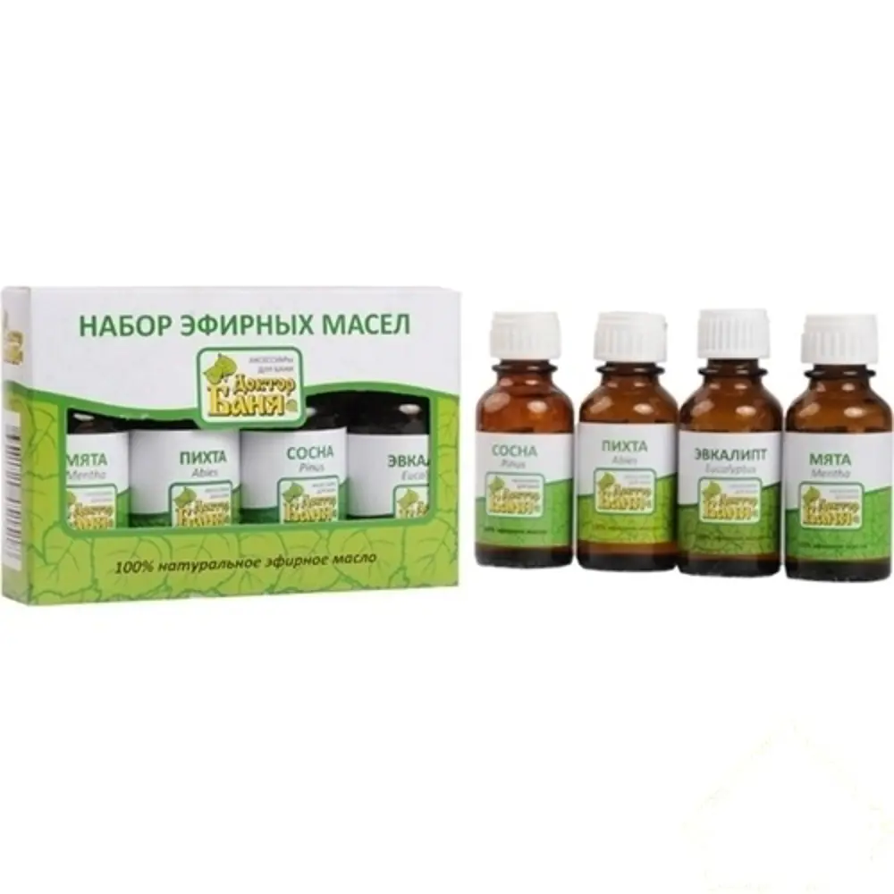 Набор эфирных масел для бани, 15 мл, 4 шт. 12064044 STLM-2152200 Santreyd 