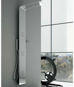 Gruppo Geromin Настенная термостатическая душевая стойка из стали с душевой лейкой Lama