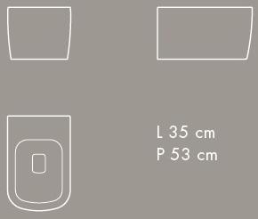 Подвесной унитаз настенный Белый Nic Semplice Италия sun-id-1417507 - Вид №5
