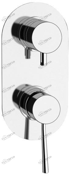 Remer Rubinetterie Смеситель для душа с переключателем и тарелкой Minimal N 93