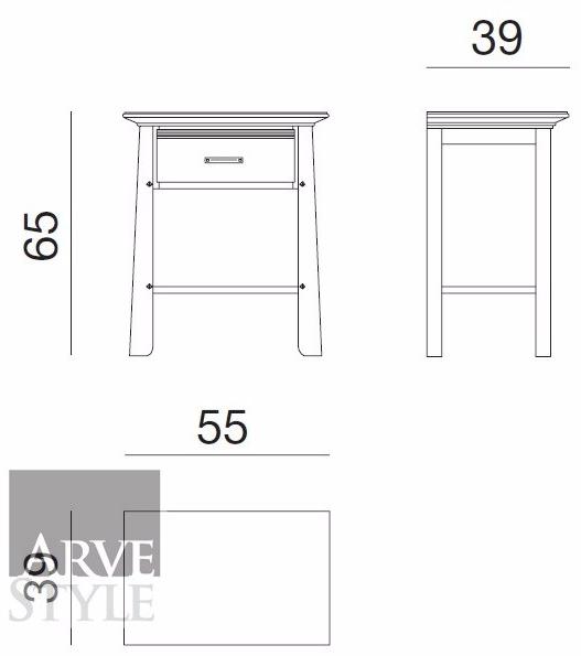 Arvestyle Прямоугольная тумбочка из массива дерева Naima sun-id-1487774 - Вид №8
