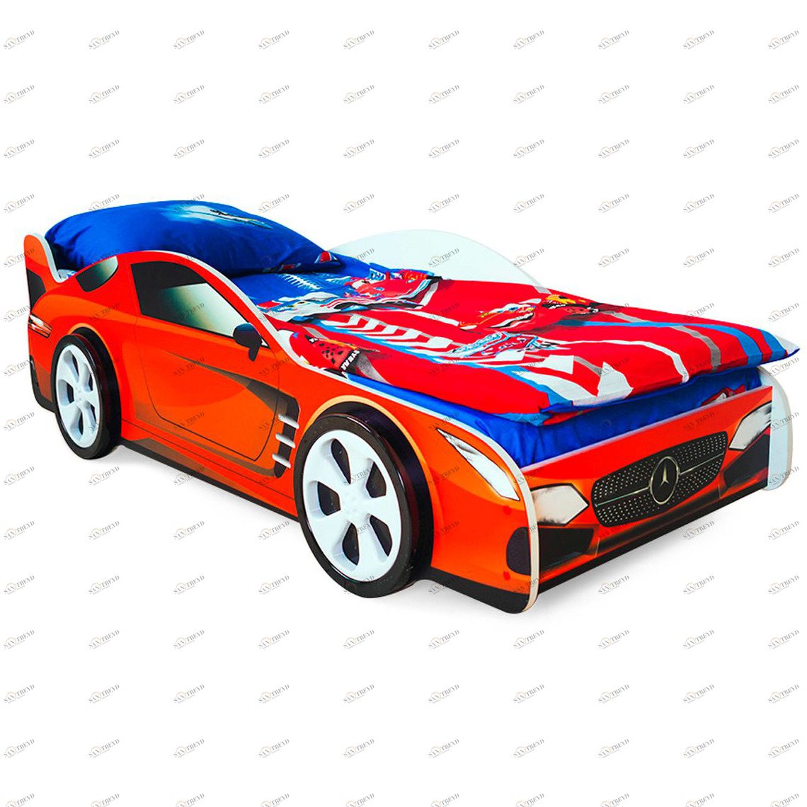 Детская кровать-машина "Мерседес" БЕЛЬМАРКО  326757 Красный Santreyd 