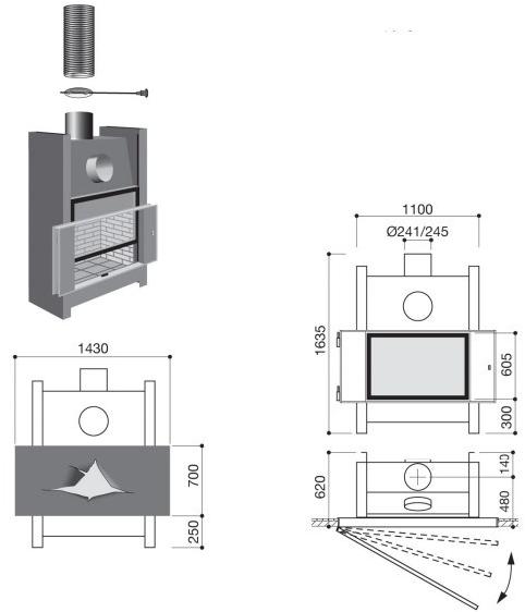 Focus creation Встраиваемый стальной камин sun-id-1457136 - Вид №1