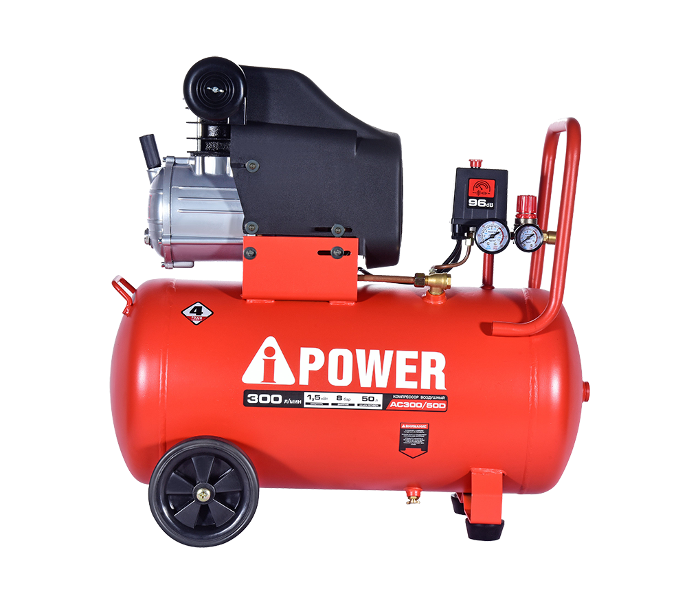 Компрессор поршневой масляный A-iPower AC300/50D 9191234 STDN-0147731 - Вид №3