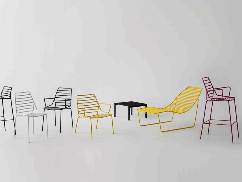 GABER Садовая кушетка из окрашенного металла с подлокотниками Link sun-id-1511187 - Вид №3