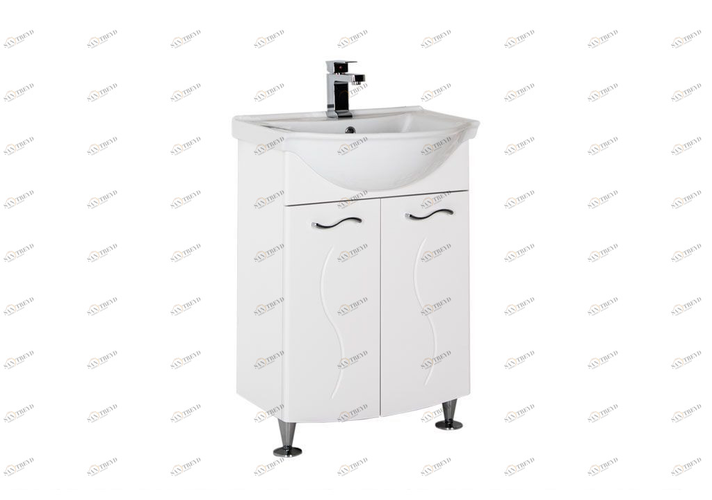 Тумба под раковину Aquanet Моника 60 белый sun-id-275393