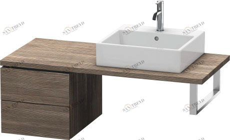 LC583605151 L-Cube Шкафчик для консоли Сосна коричневая, декор Duravit