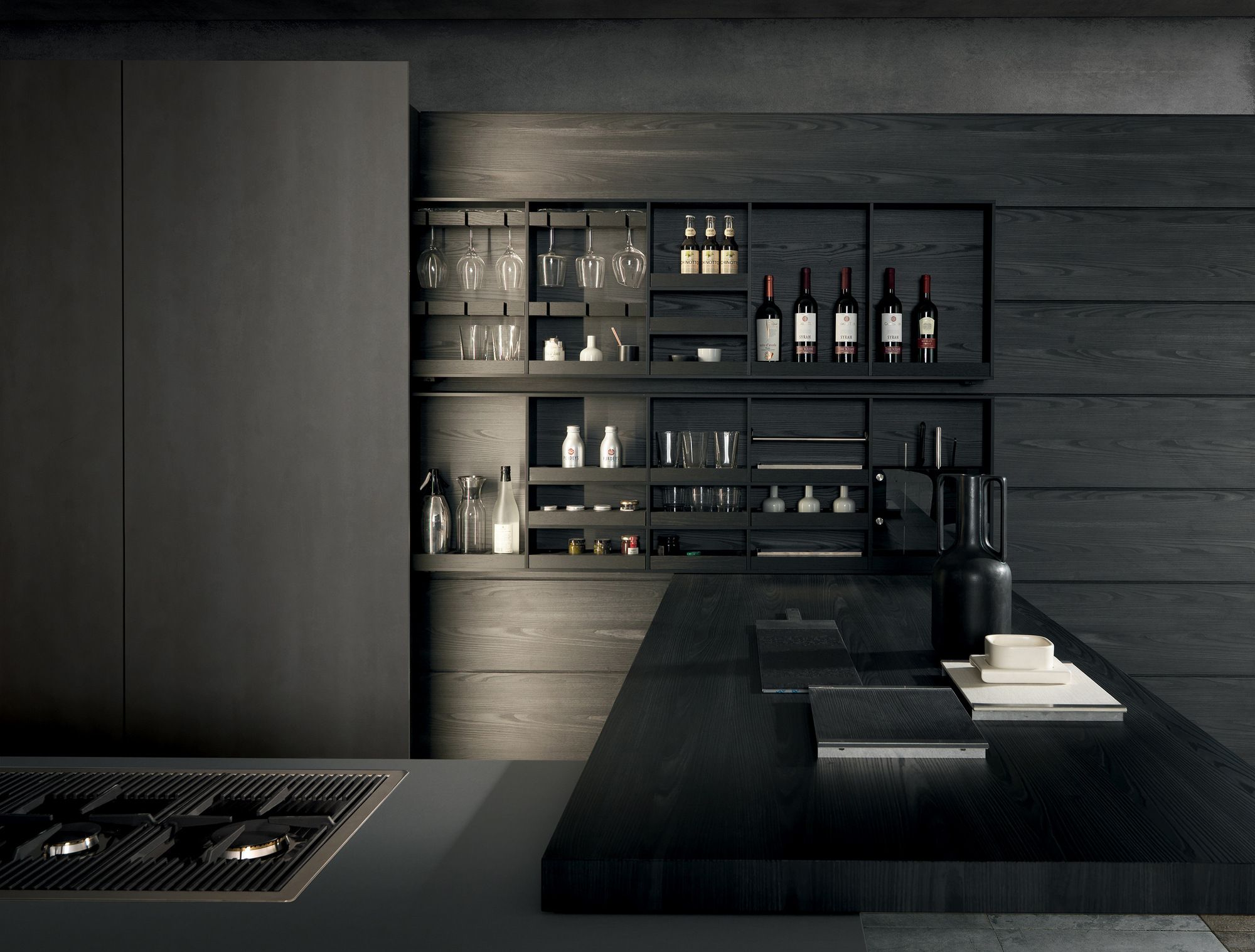 Выдвижная кухня с полуостровом в milltech MODULNOVA MH6 ARCH-00063072 - Вид №5