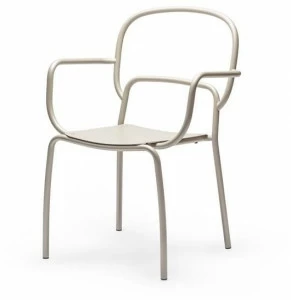 CHAIRS & MORE Стул из лакированного металла с подлокотниками Moyo