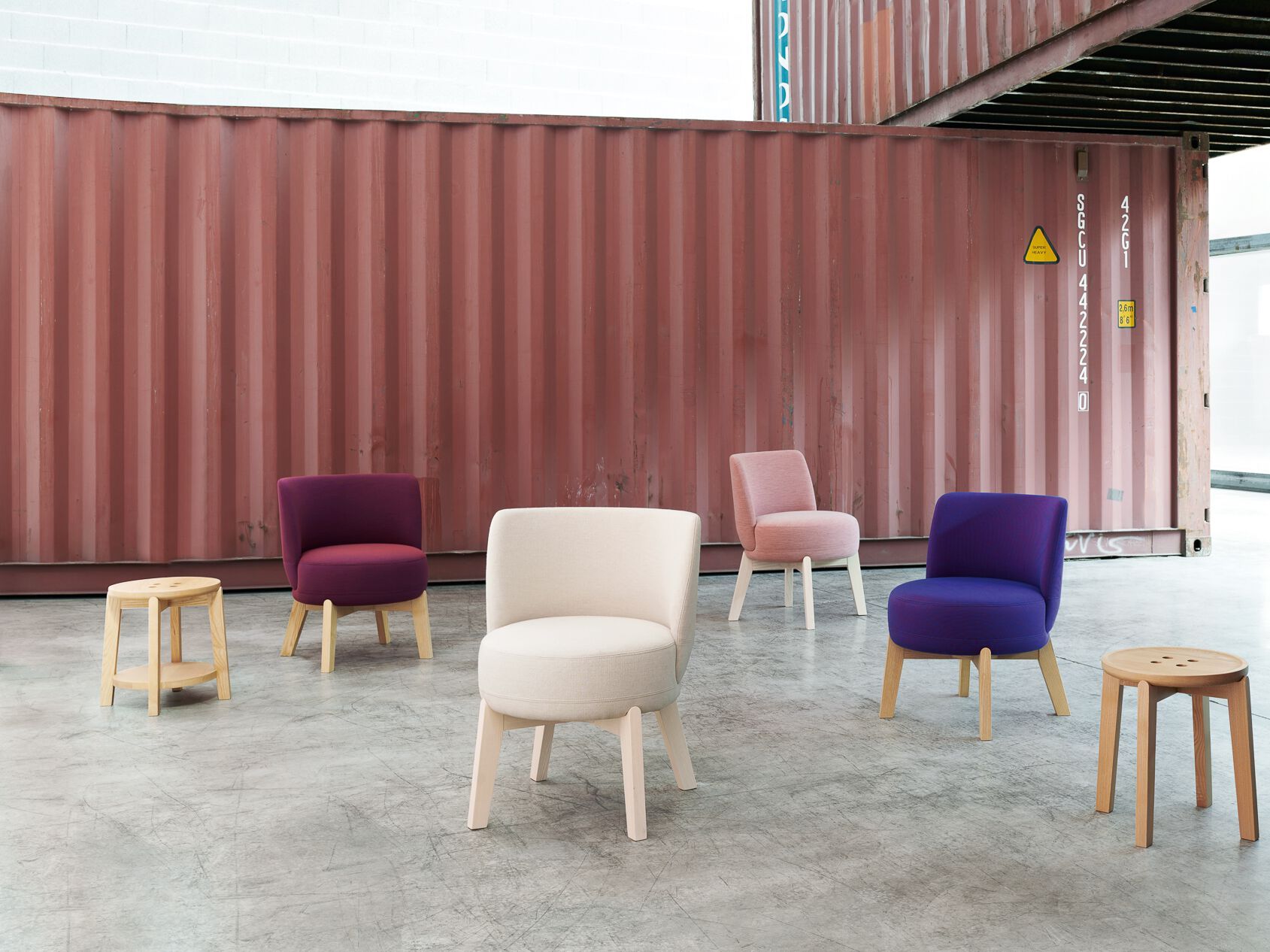 Круглый журнальный столик с журнальной стойкой Very Wood Rond ARCH-00098713 - Вид №1