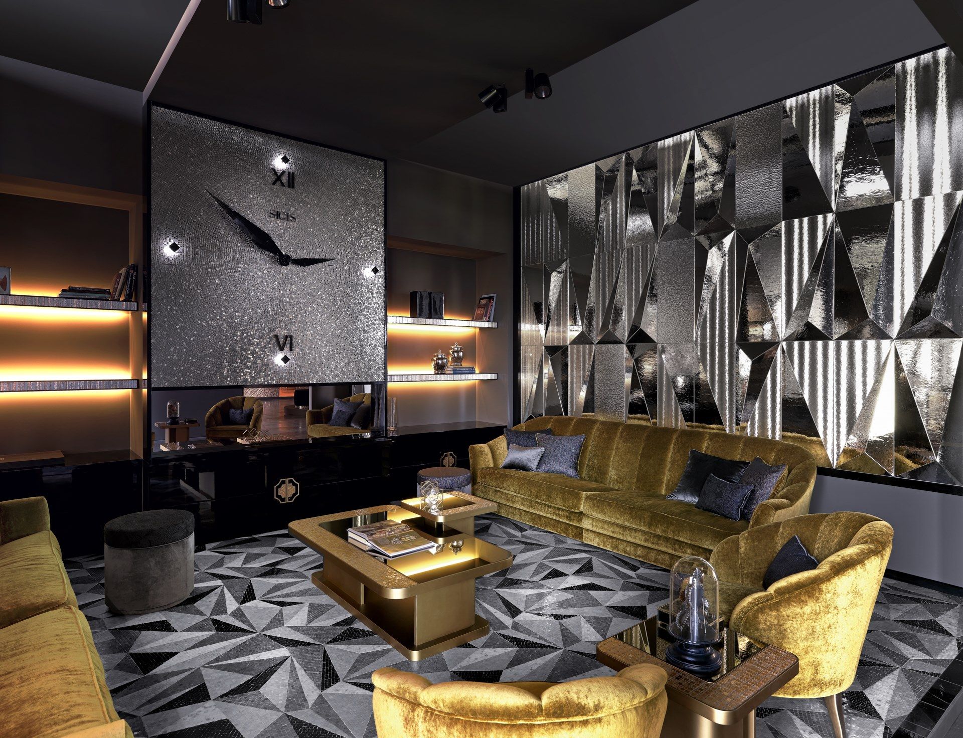 4-местный тканевый диван Sicis Diamond ARCH-00063735 - Вид №5