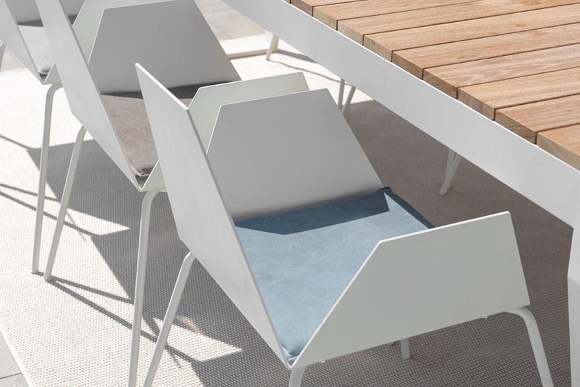 Lgtek Прямоугольный стол из алюминия и тика Oscar sun-id-1484516 - Вид №3