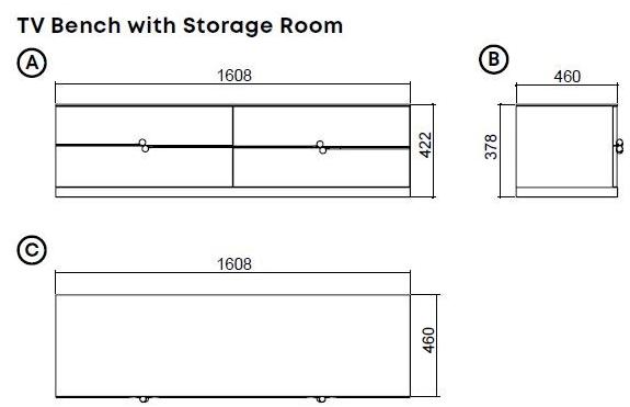 Enza Home Модульная деревянная стенка для хранения вещей Piedra sun-id-1362707 - Вид №4