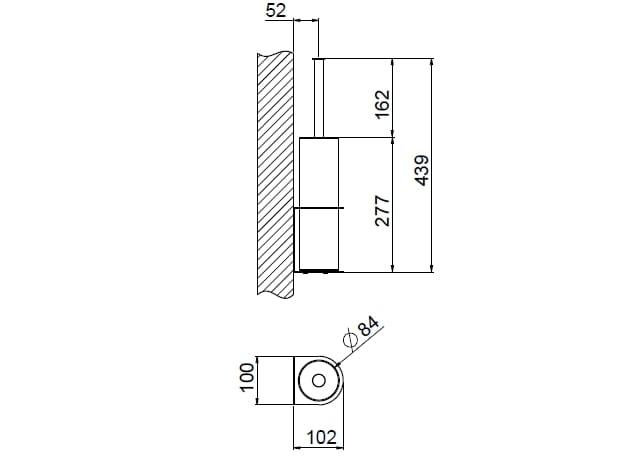 Туалетная щетка из нержавеющей стали CARIMALI Navis ARCH-00080083 - Вид №2
