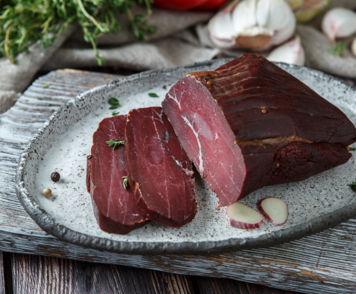 4735 Филе окорока оленя с можжевельником сырокопченый Вкусляндия  - Вид №1