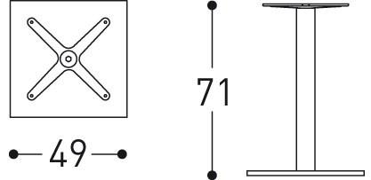 Varaschin База для столов Tight 3785 - Вид №4