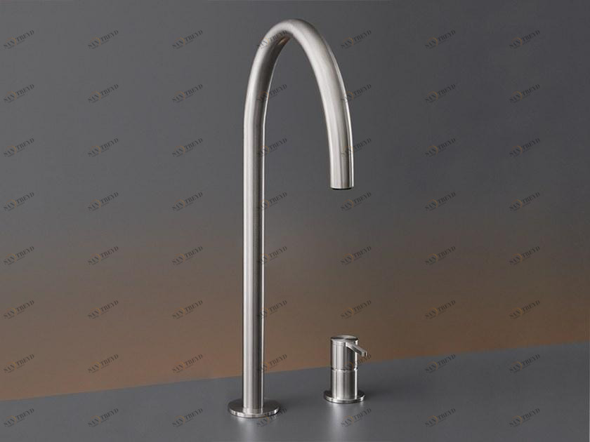 Ceadesign Смеситель для кухни из нержавеющей стали на два отверстия с выдвижным ручным душем Innovo Inv 46