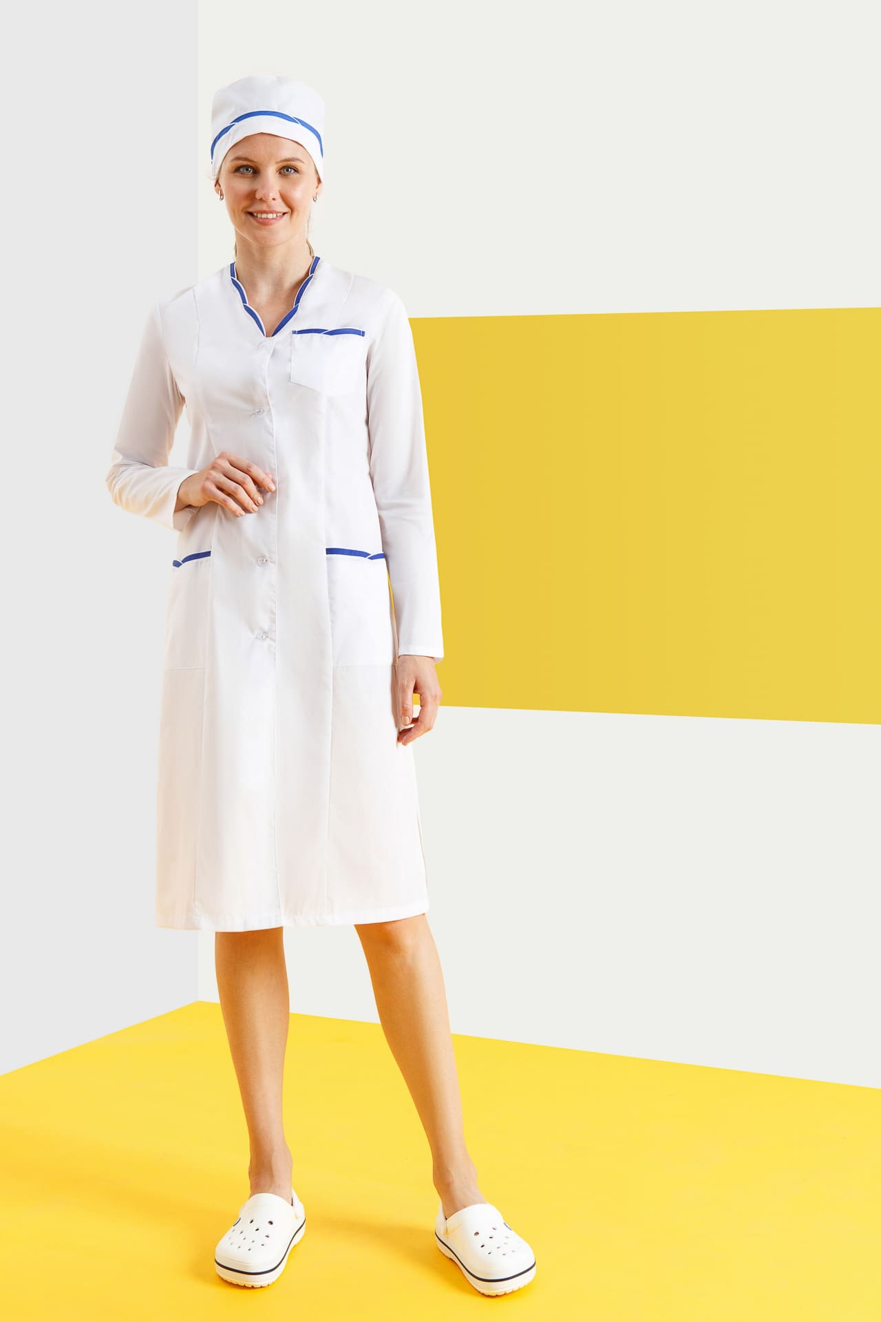 65747 Халат "Ольга"  Медицинская одежда  размер 60/170-176 Спецодежда  - Вид №4