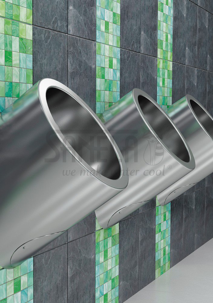 91095 Нержавеющий автоматический подвесной писсуар с термодатчиком, 230 В/ 50 Гц SANELA  - Вид №1